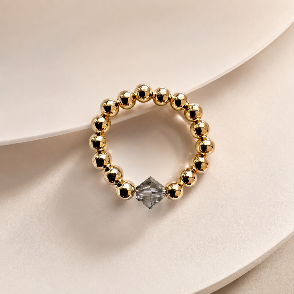 Elastic Translucid Black Ring