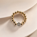 Elastic Translucid Black Ring