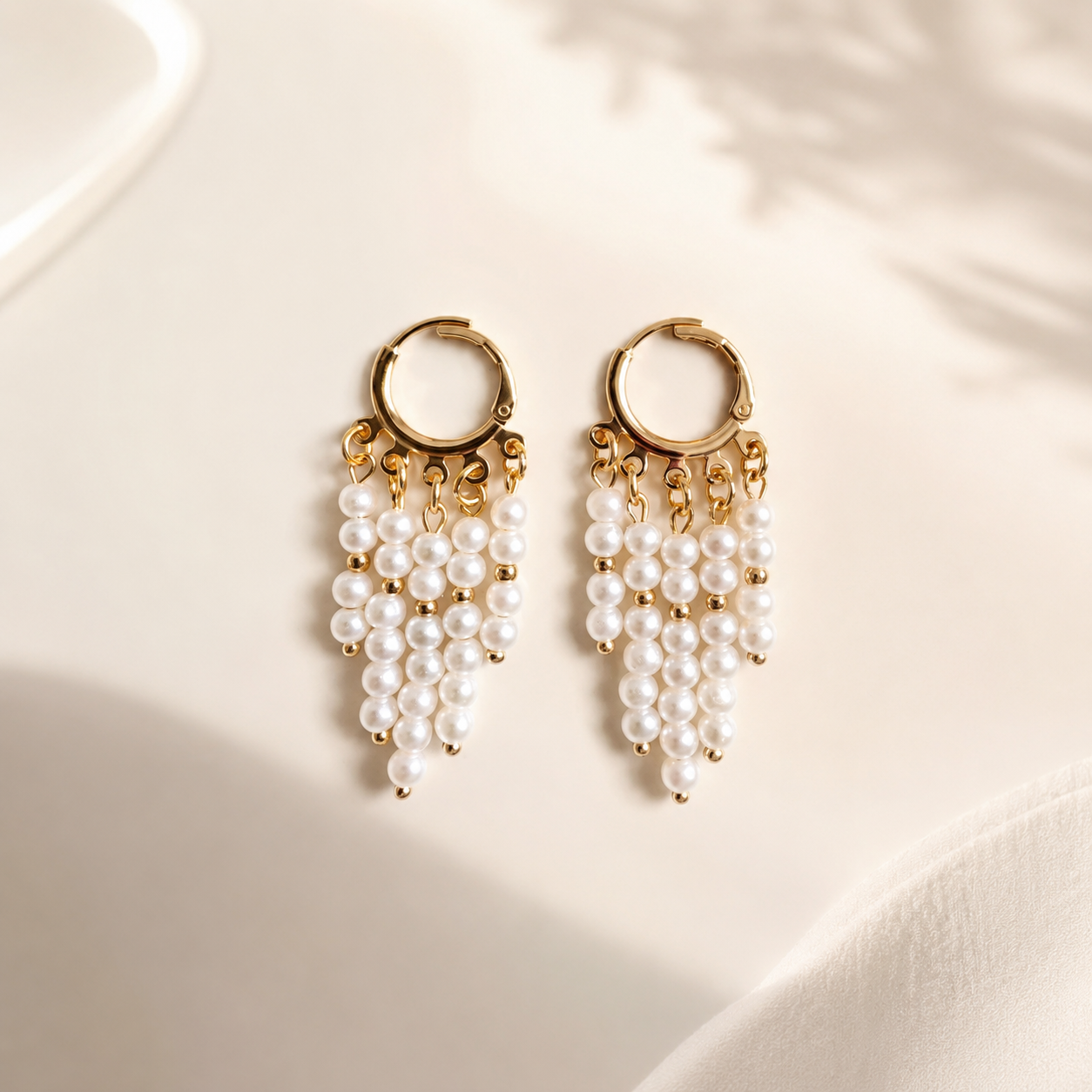 Dangling Pearl Earrings