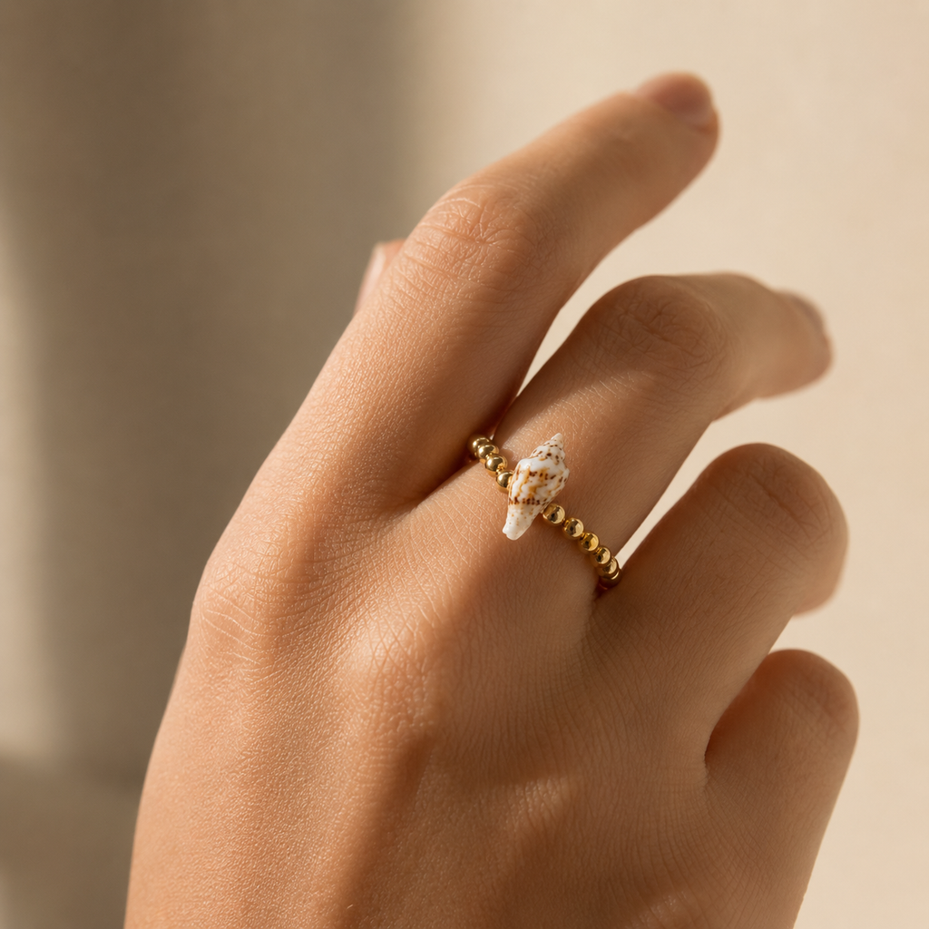 Elastic Snail Shell Ring