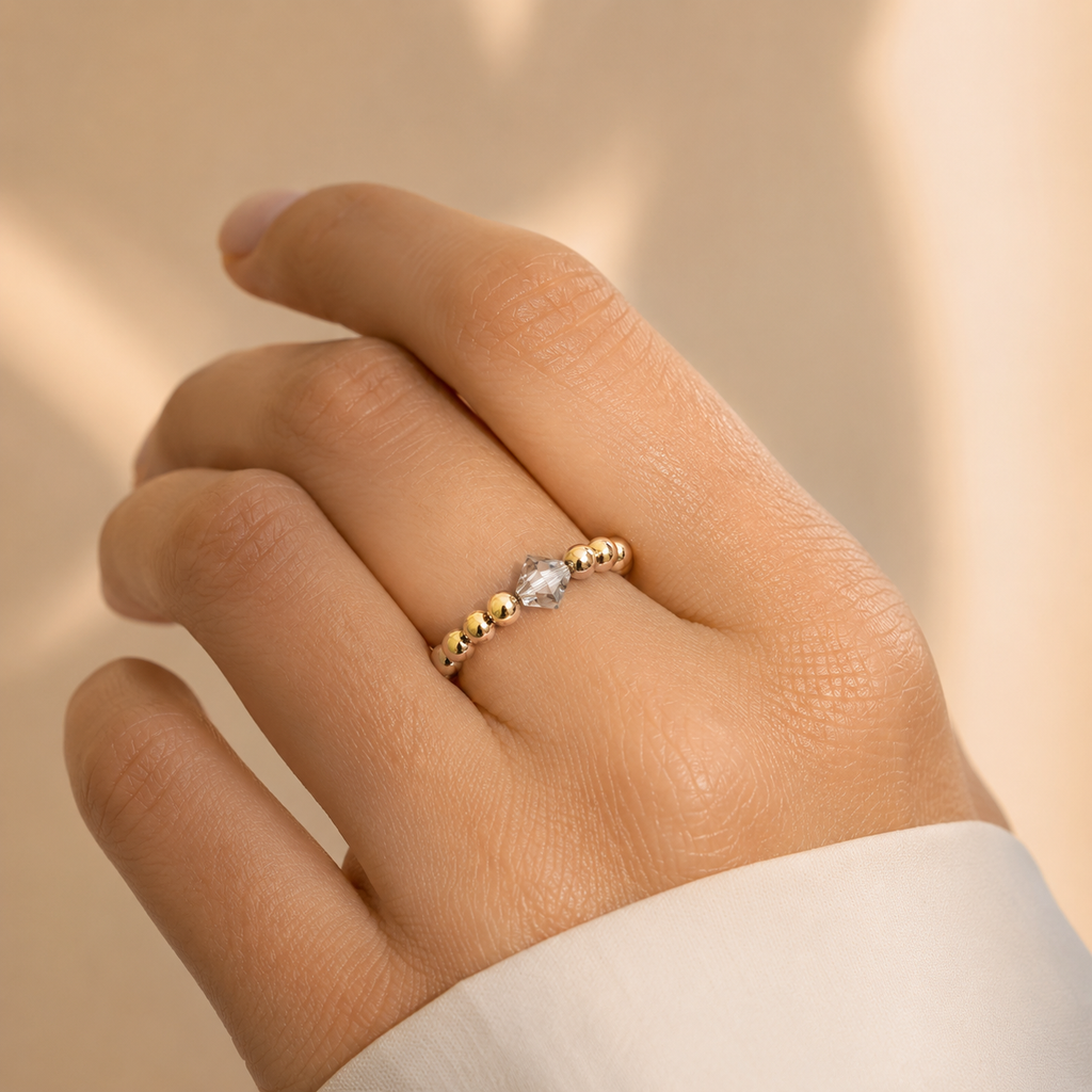 Elastic Translucid Black Ring