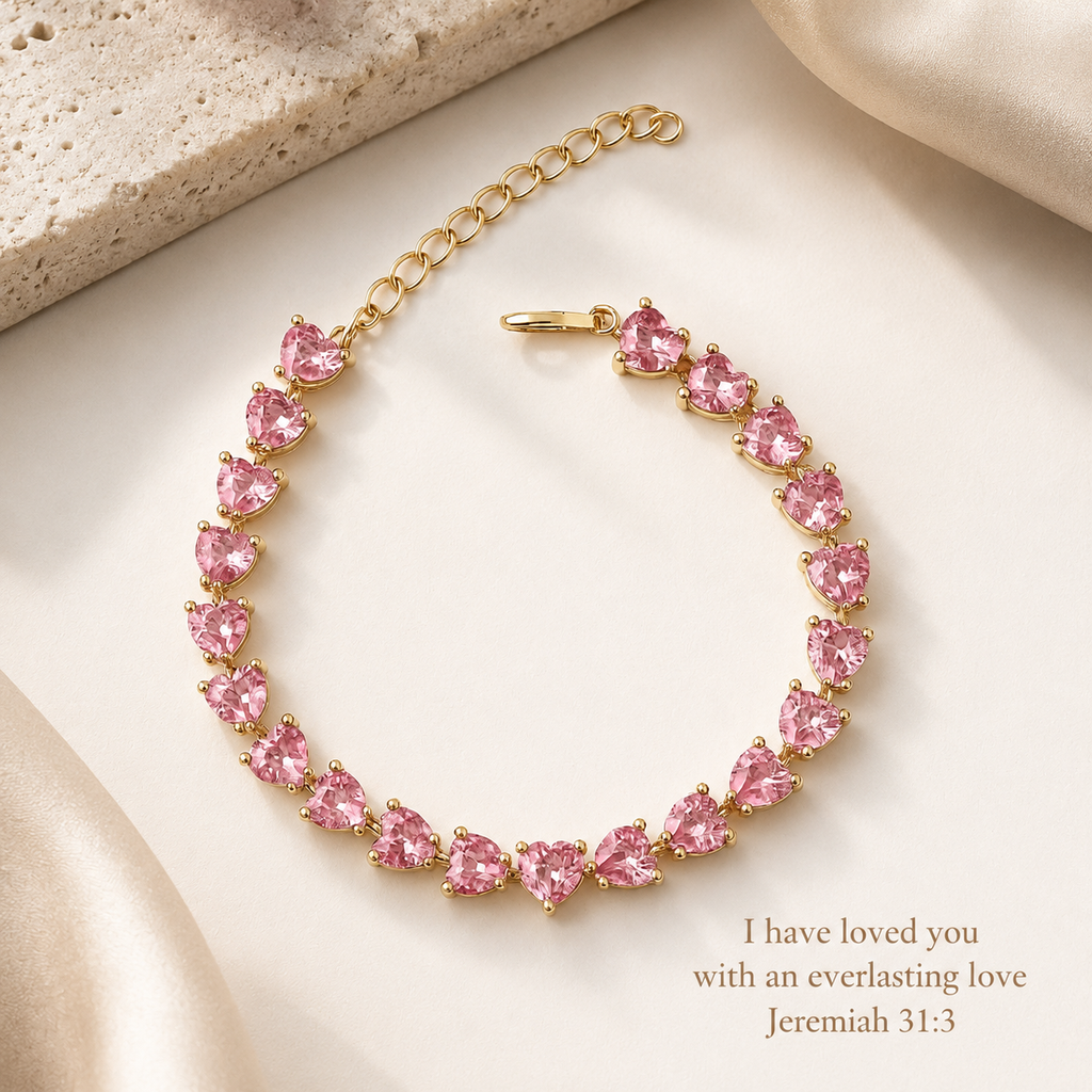 Jeremiah 31:3 Hearts Bracelet