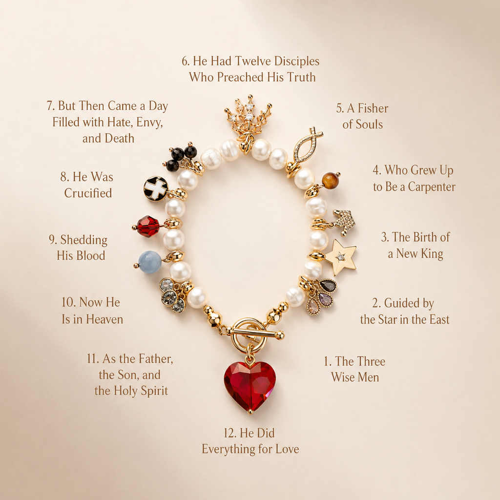The life of Jesus Adjustable Bracelet