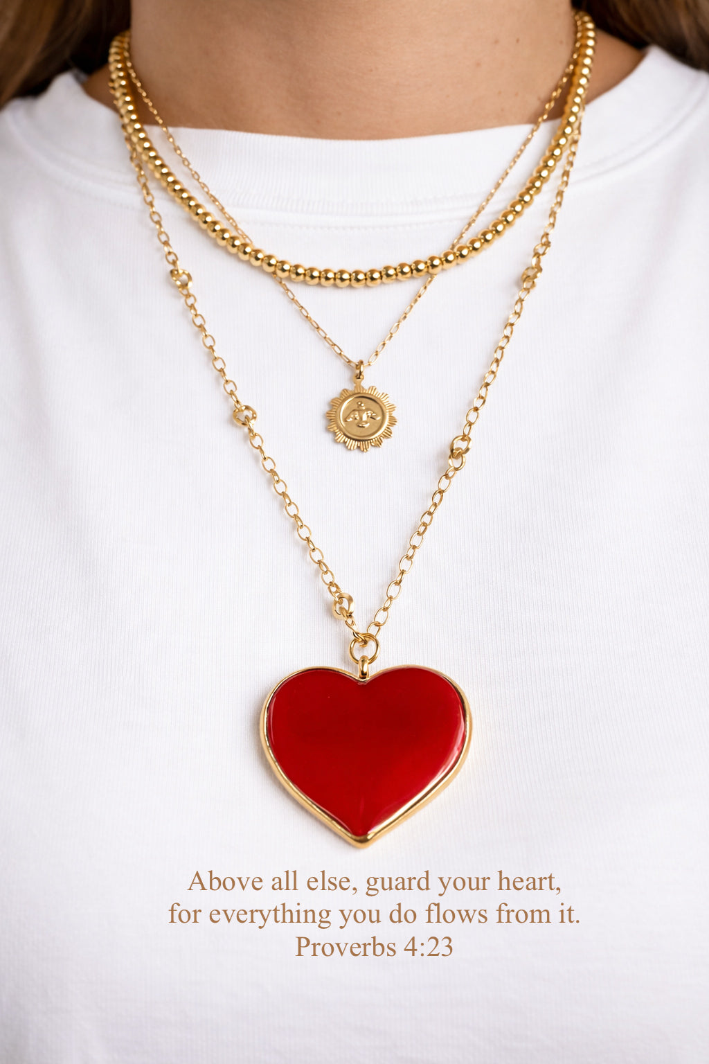 Guard Your Heart Necklace - Proverbs 4:23